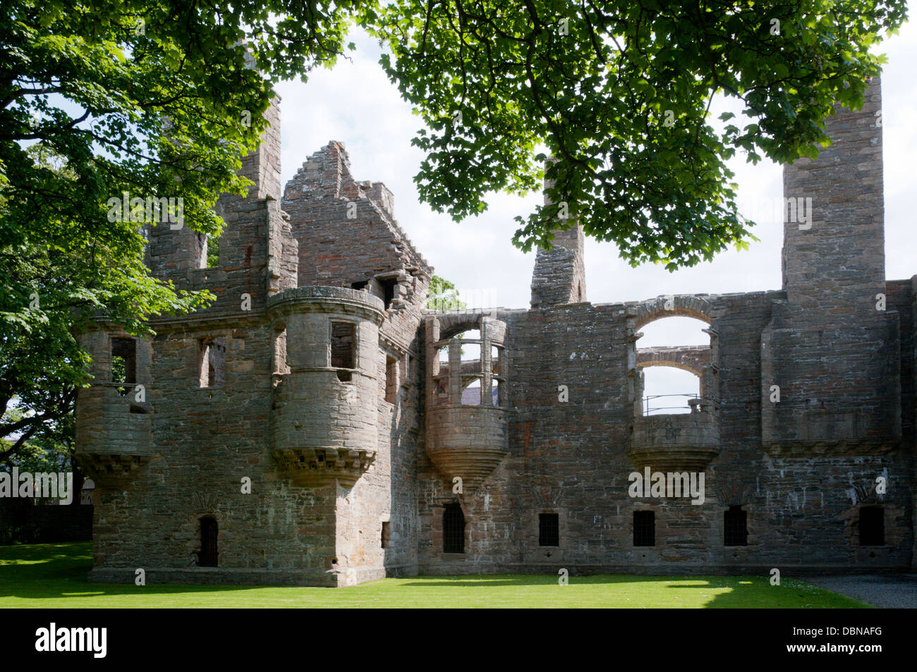 L'Earl's Palace de Kirkwall, la capitale d'Orkney. Banque D'Images