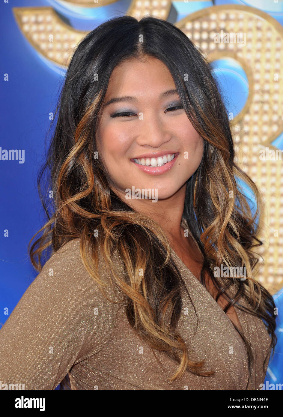 Jenna Ushkowitz La première mondiale de 'Glee : The 3D Concert Movie' qui a eu lieu au Regency Village Theatre - Arrivées Los Angeles, Californie - 06.08.11 Banque D'Images