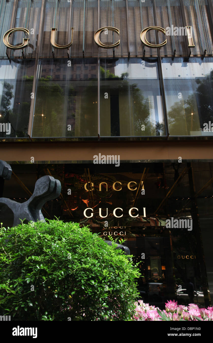 Boutique Gucci sur Orchard Road Singapore Banque D'Images