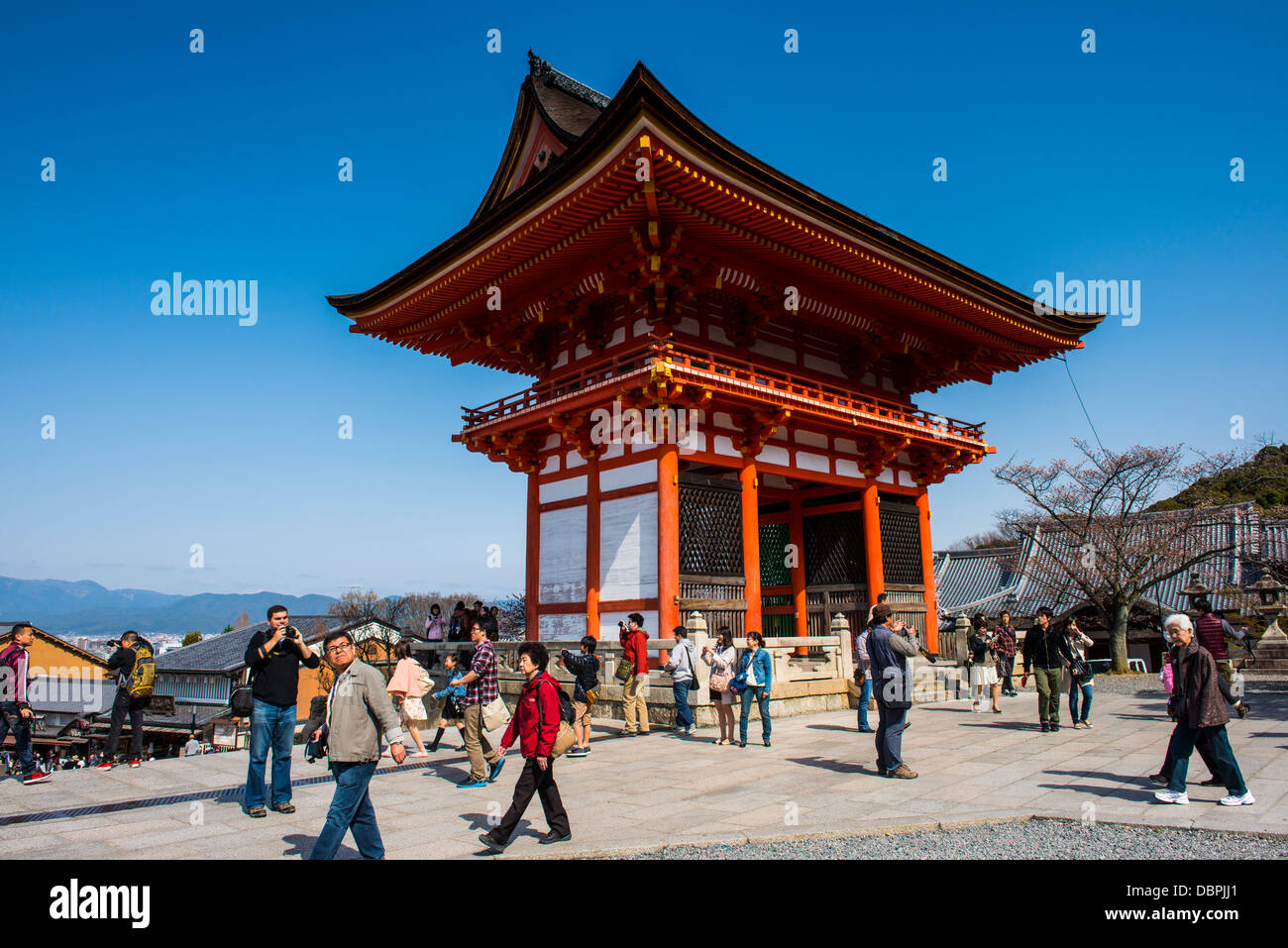 Temple Kiyomizu-dera, temple bouddhiste UNESCO World Heritage Site, Kyoto, Japon, Asie Banque D'Images