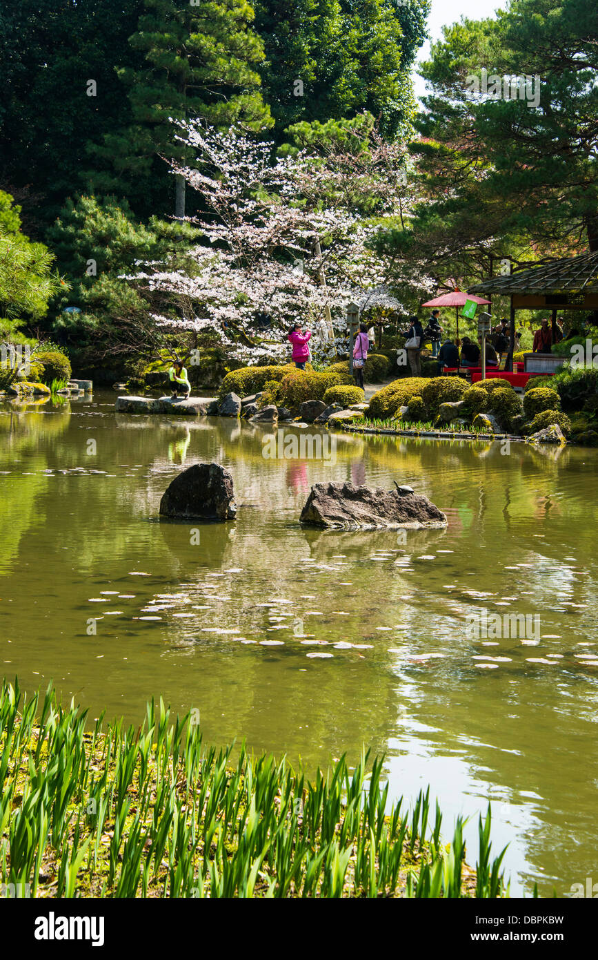Parc d'Okazaki à l'époque Heian Jingu, Kyoto, Japon, Asie Banque D'Images