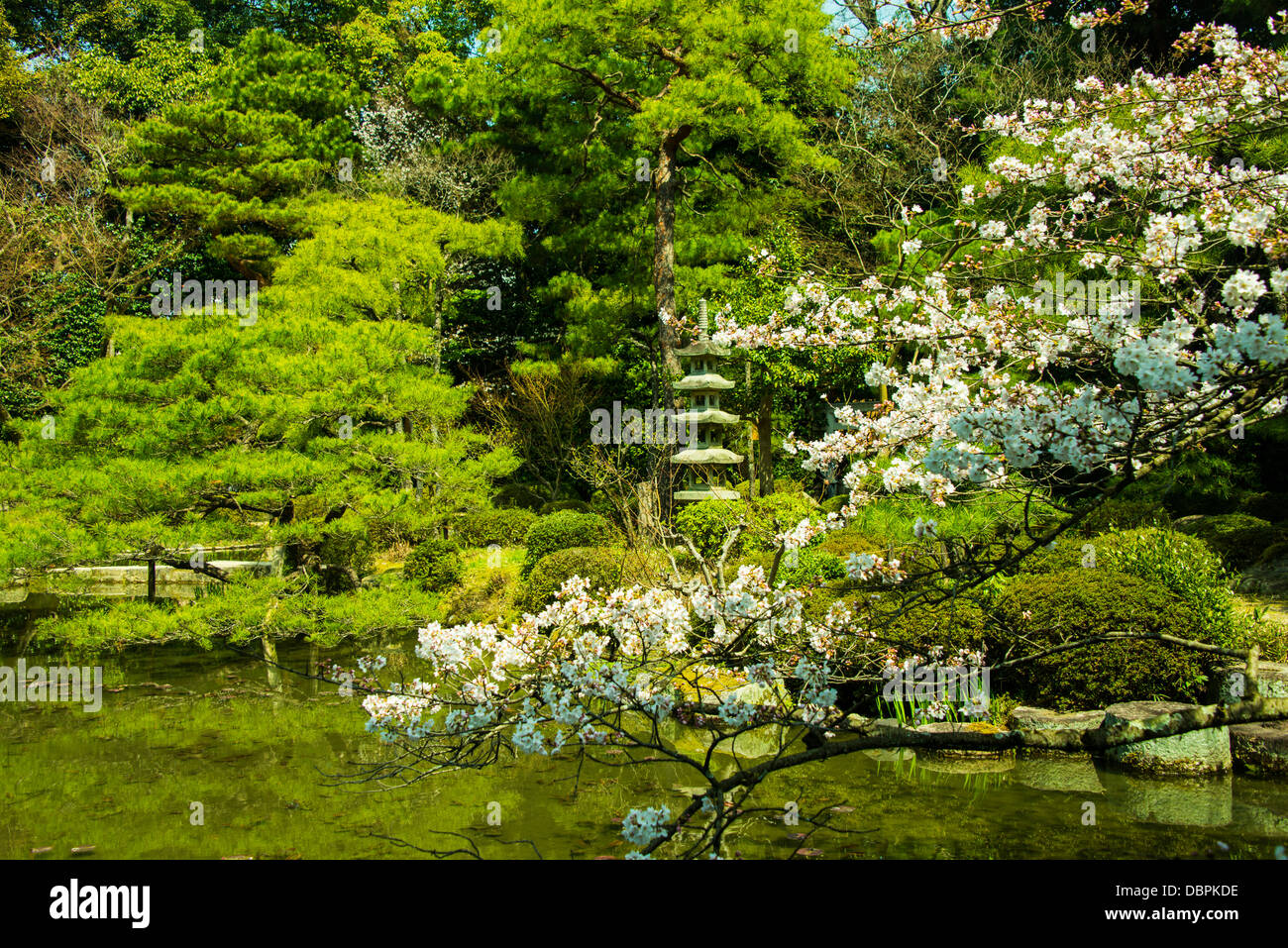 Parc d'Okazaki à l'époque Heian Jingu, Kyoto, Japon, Asie Banque D'Images