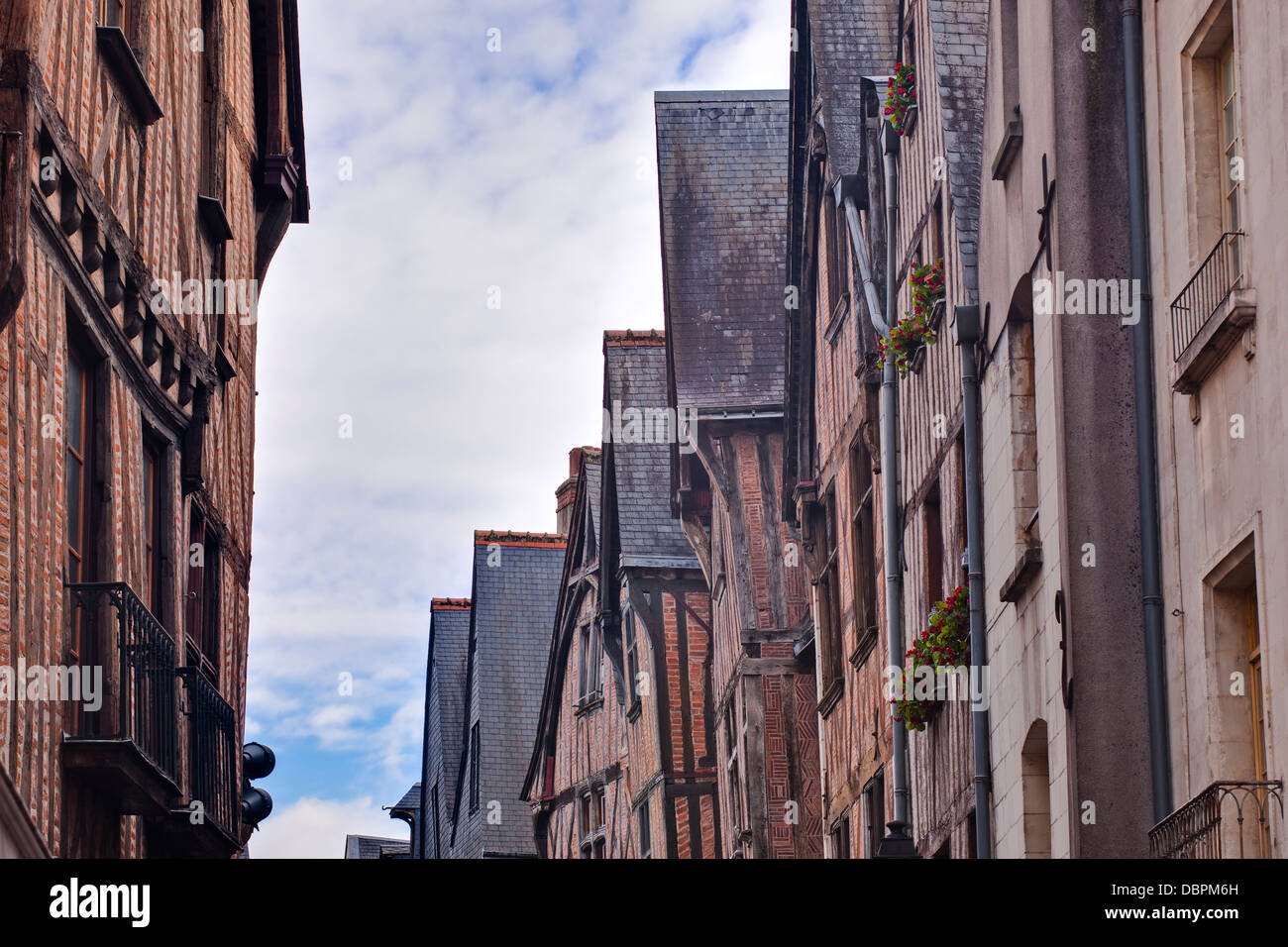 Maisons à colombage dans le Vieux Tours, Tours, Indre-et-Loire, Centre, France, Europe Banque D'Images