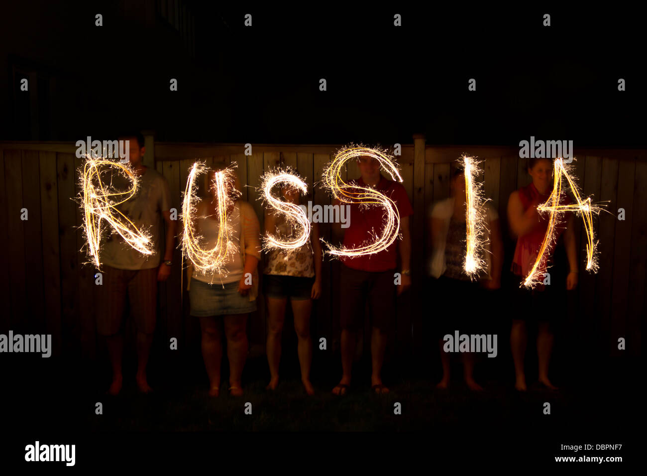 La Russie n'en cierges time lapse photography Banque D'Images