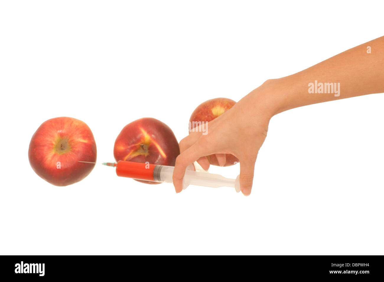 La pomme empoisonnée Banque D'Images