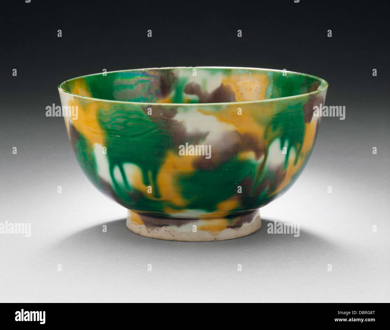 Bol (WAN) avec projections polychromes M.67.72.9 Banque D'Images