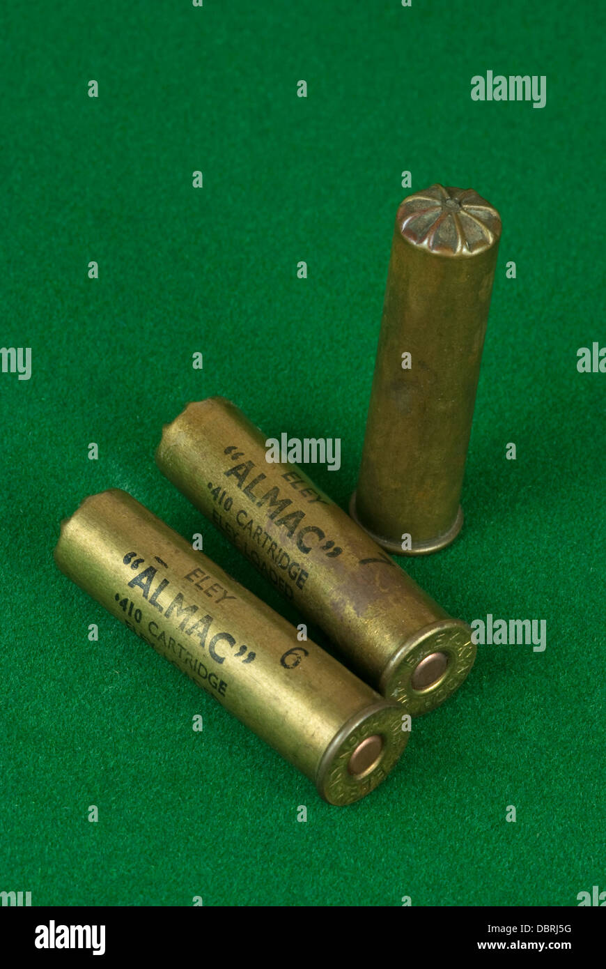 Vintage laiton calibre .410 cartouches de fusil ; 'Almac Photo Stock - Alamy