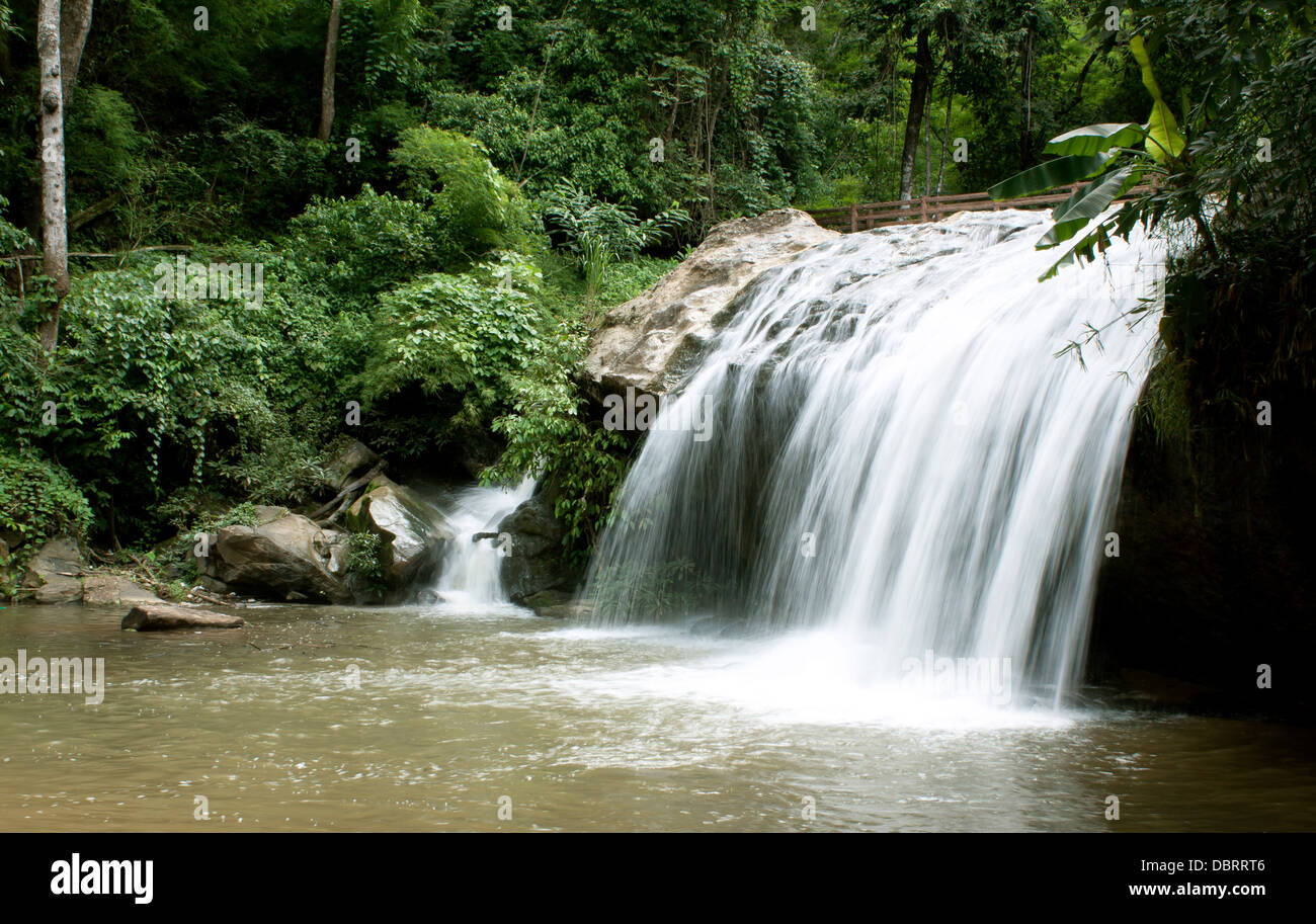 Thaïlande Chiang Mai Mae Sa nature Cascades Banque D'Images