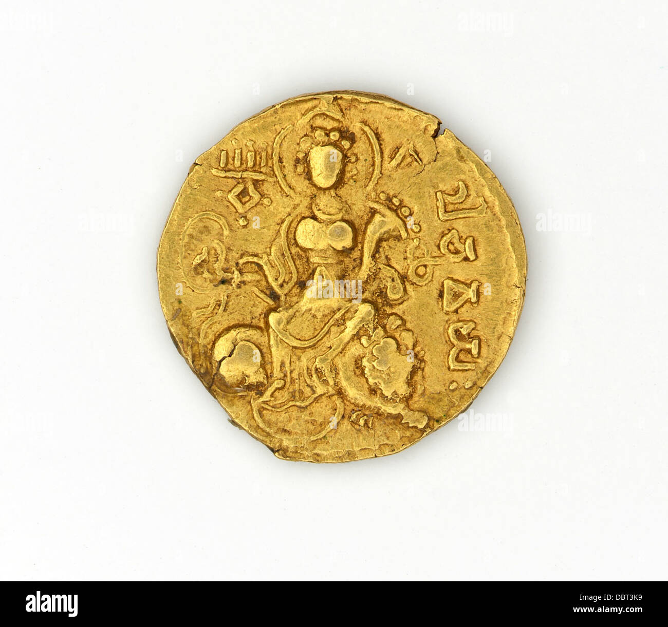 De Dinar Chandragupta I M.77.55.15 (1 de 2) Banque D'Images