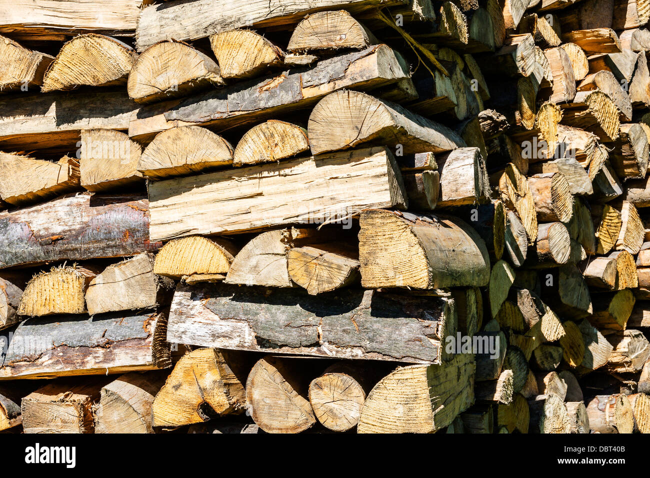 Pile de bois Banque D'Images