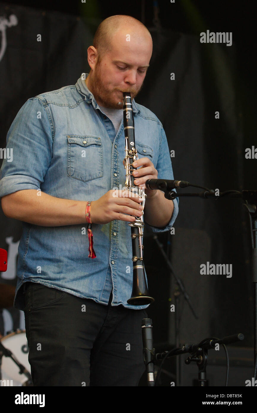 L'amiral à l'Belladrum Jachère Coeur Tartan Festival - Samedi 3 août 2013 Banque D'Images