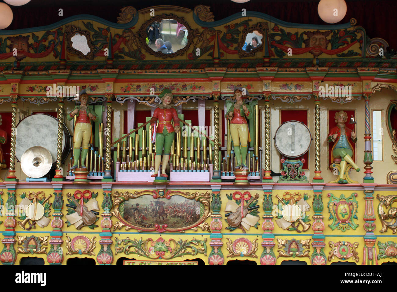 1898 87 touches Gavioli fairground organ llandudno North Wales Banque D'Images