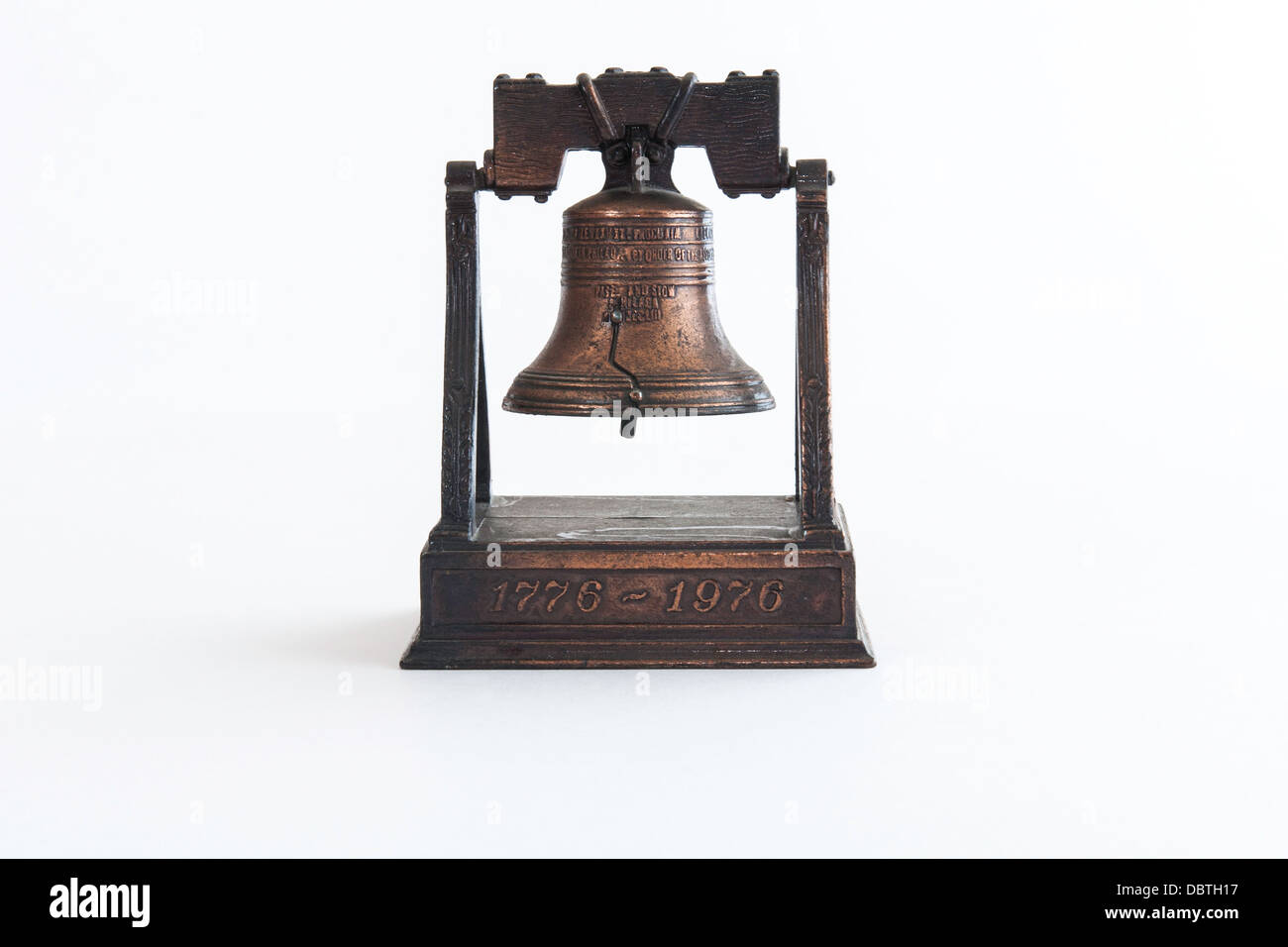 Liberty Bell crayon taille-chrome cuivré Banque D'Images