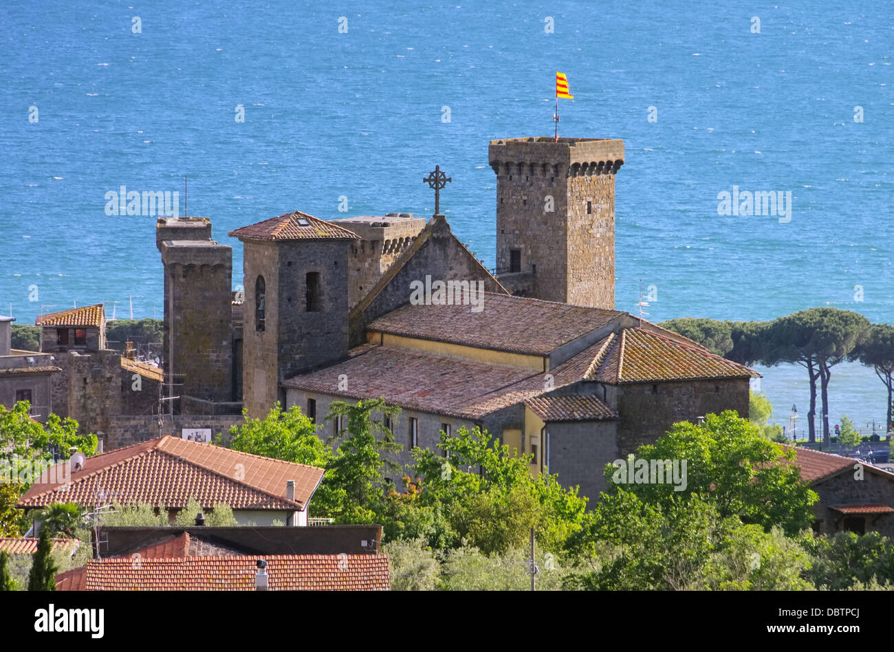 Bolsena Burg - Bolsena château 02 Banque D'Images