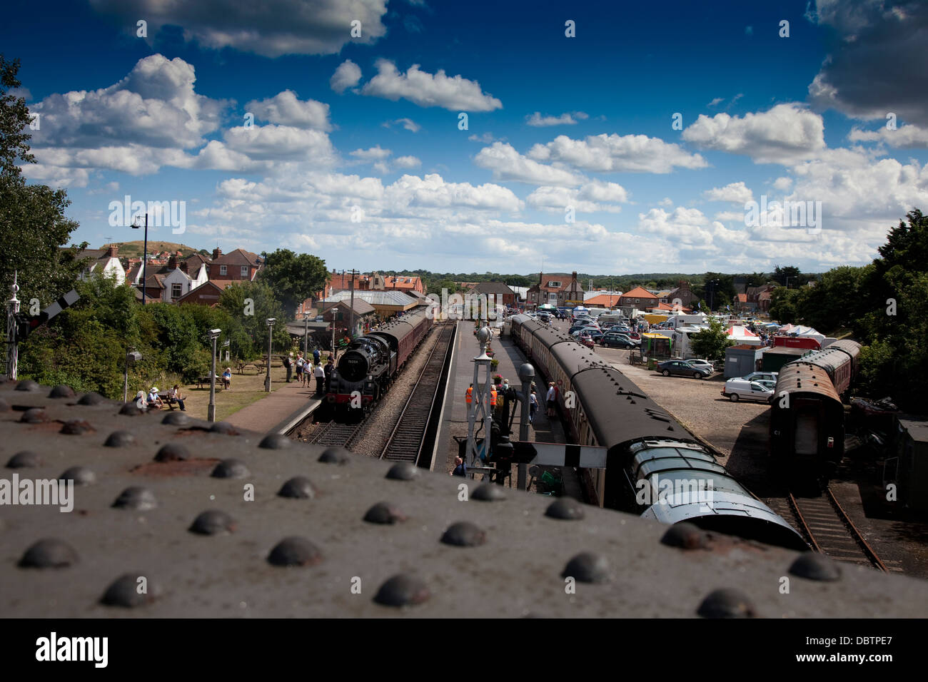 Le chemin de fer à vapeur de Sheringham Banque D'Images