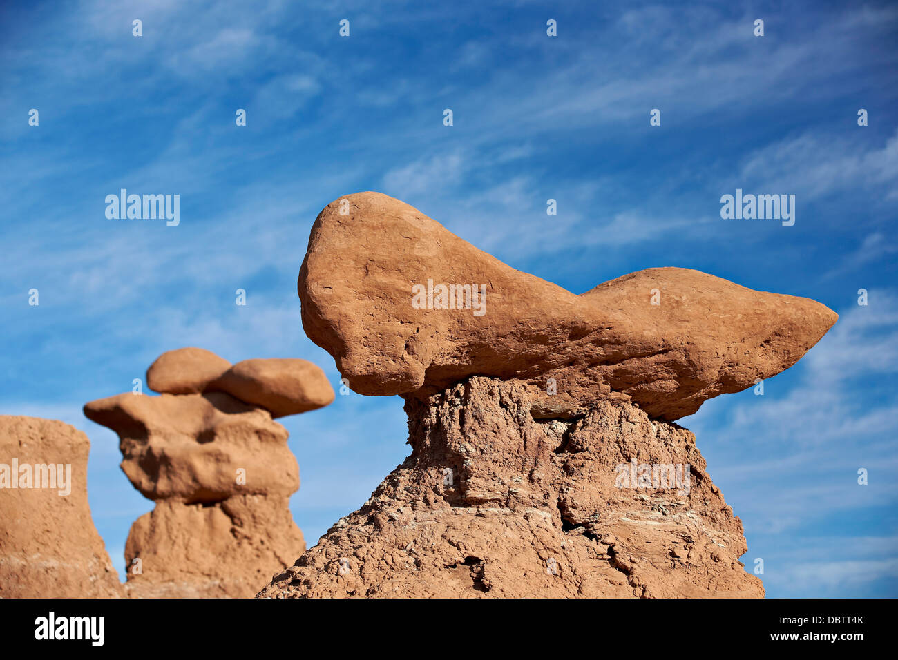 Hoodoo, ou d'un gobelin Goblin Valley State Park, Utah, États-Unis d'Amérique, Amérique du Nord Banque D'Images