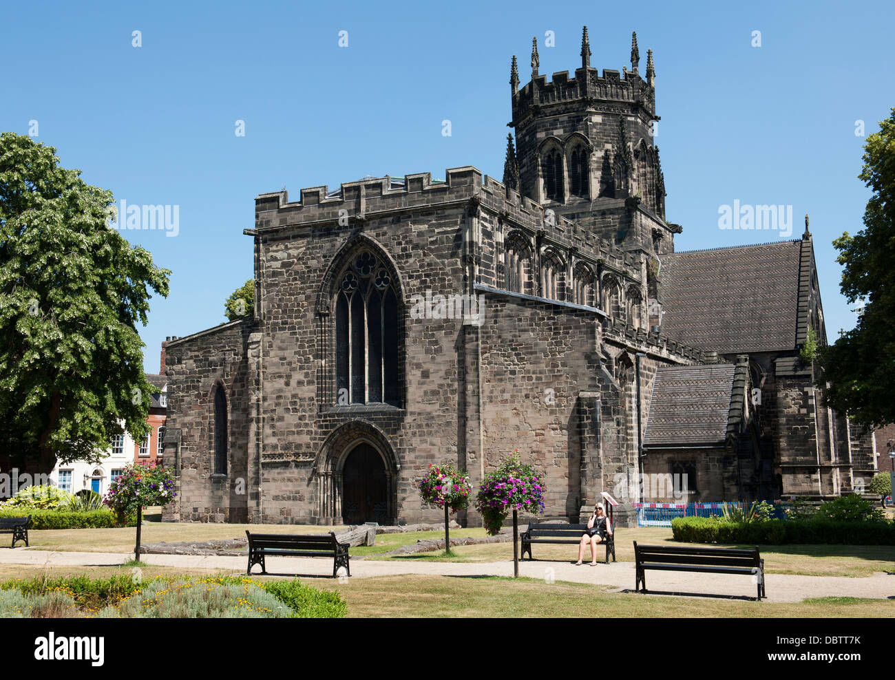 Eglise St Mary, Stafford, Staffordshire, Angleterre, Royaume-Uni. Banque D'Images