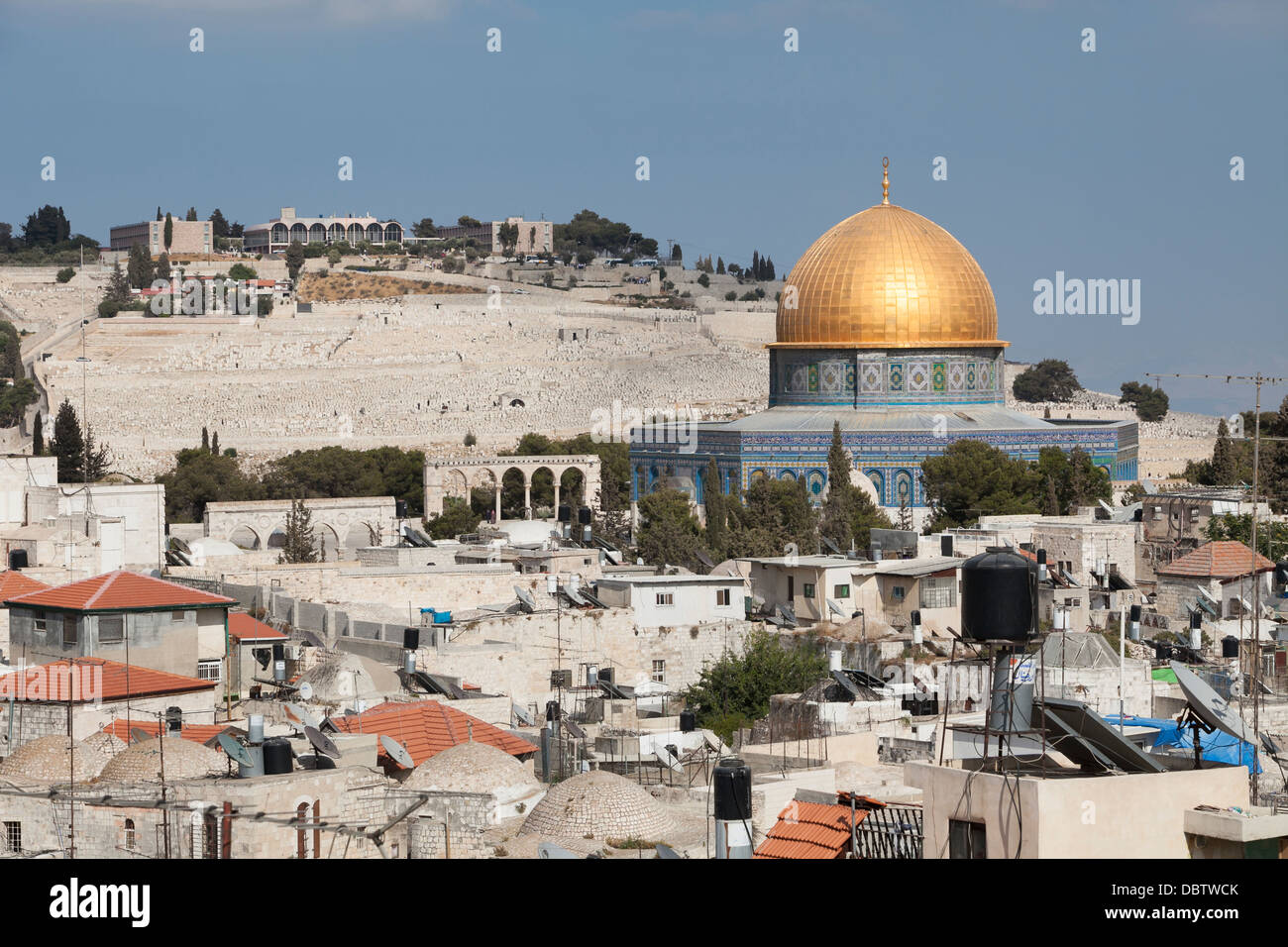 Vue panoramique de Jérusalem, Israël/Palestine Banque D'Images