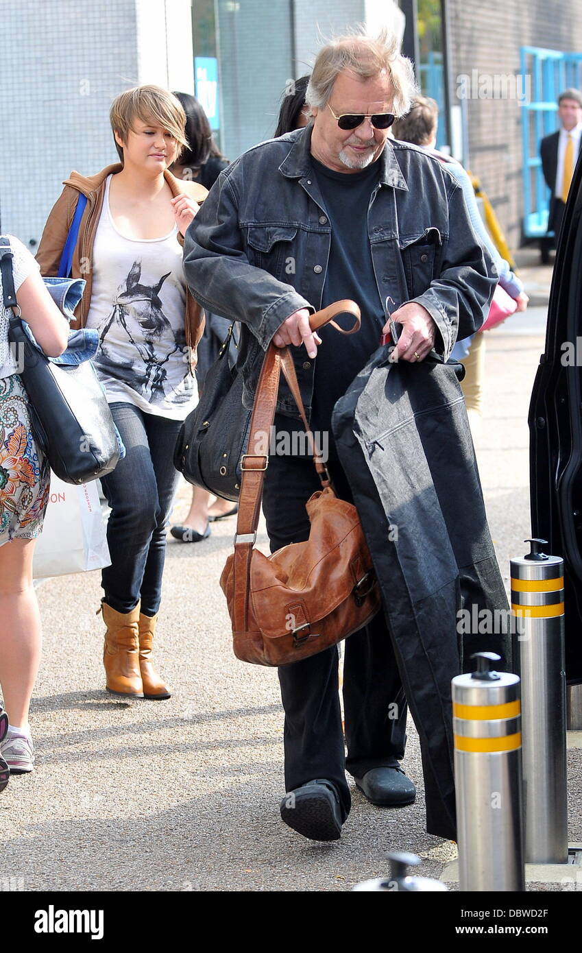 David Soul et sa fille à l'extérieur de l'âme de la Chine ITV studios London, England - 01.09.11 Banque D'Images