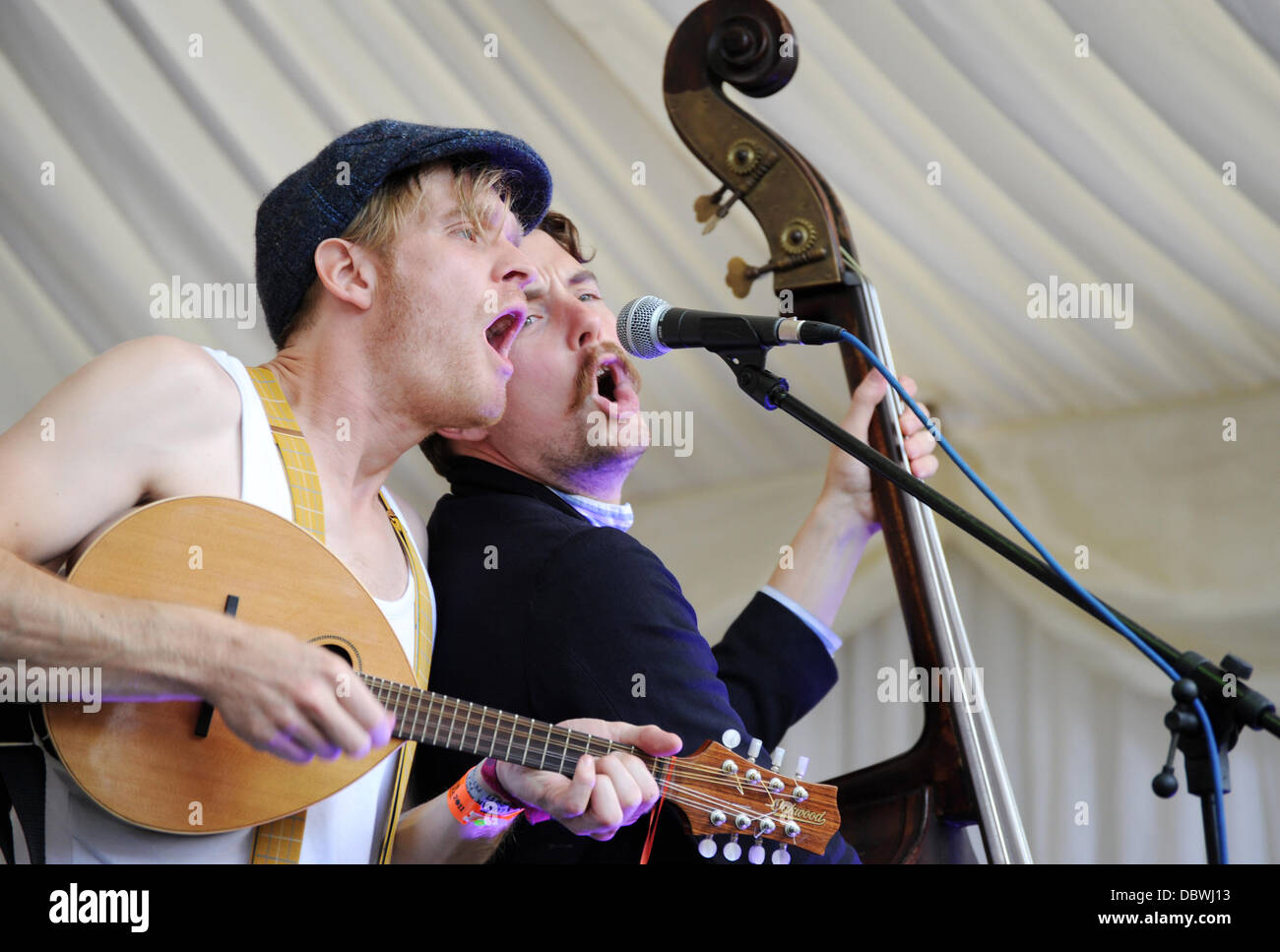 Skinny Lister Moseley Folk Festival à Moseley - Jour 3 Birmingham, Angleterre - 04.09.11 Banque D'Images