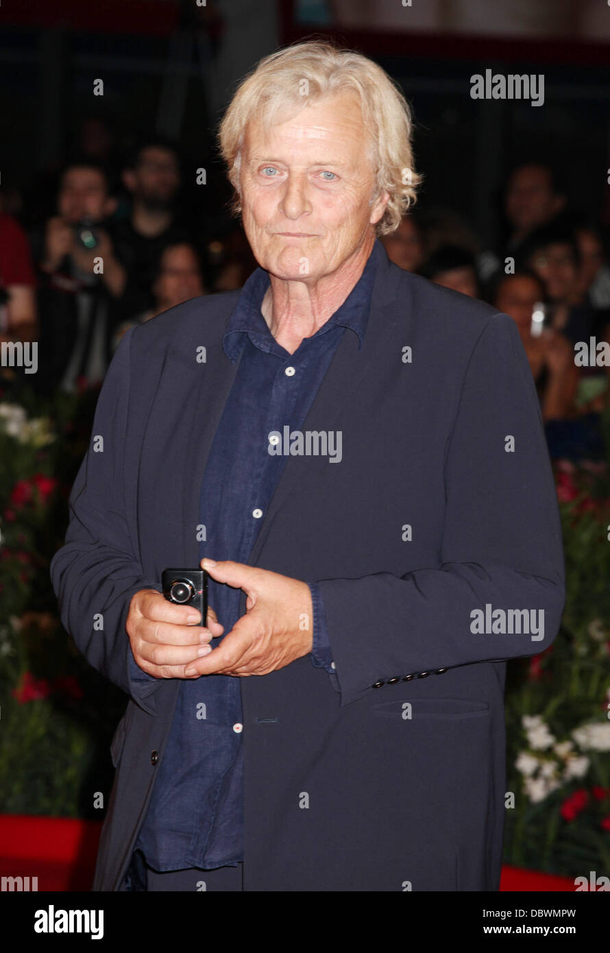 Rutger Hauer Le 68e Festival du Film de Venise - Jour 7 - Il Villaggio di Cartone - Premiere Venise, Italie - 06.09.11 Banque D'Images