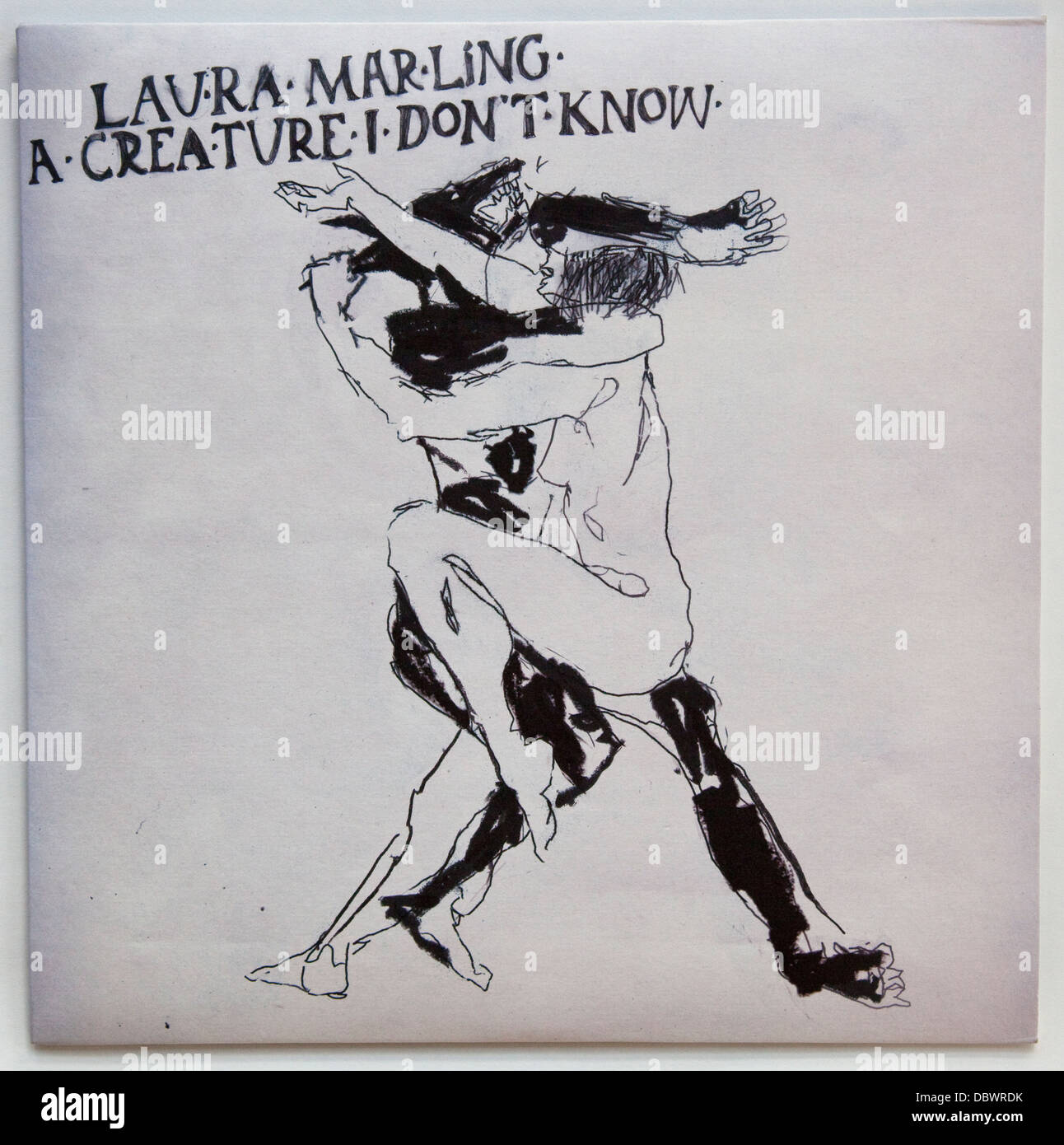 Laura Marling - une créature je ne sais pas, 2011 Couverture de l'album, sur la musique de ruban Banque D'Images