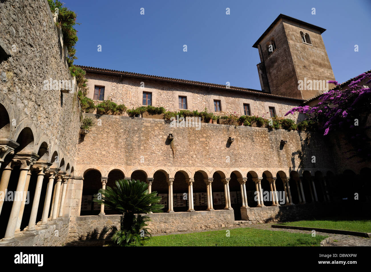 Italie, Latium, Nemi, l'Abbaye de Valvisciolo Banque D'Images