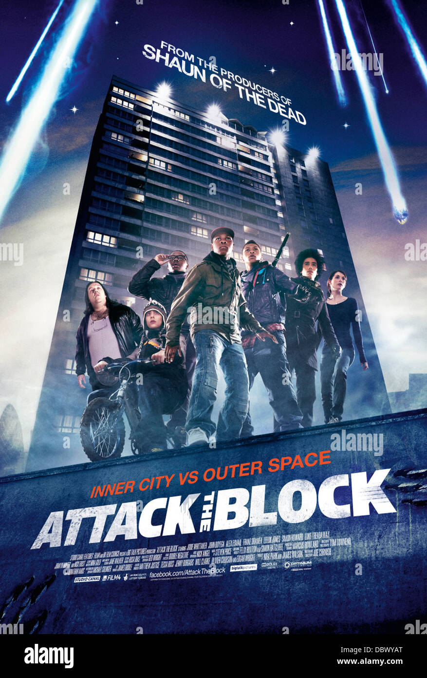 Attaquer le bloc (2011) LUKE TREADAWAY ALEX ESMAIL LEEON JONES, JODIE WHITTAKER, JOHN BOYEGA JOE CORNISH (DIR) 006 MOVIESTORE Banque D'Images