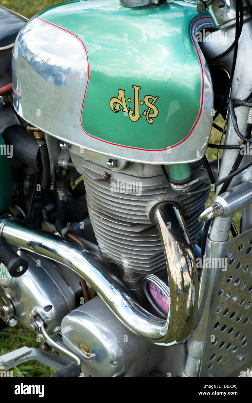 AJS Moto. Moto classique britannique Banque D'Images