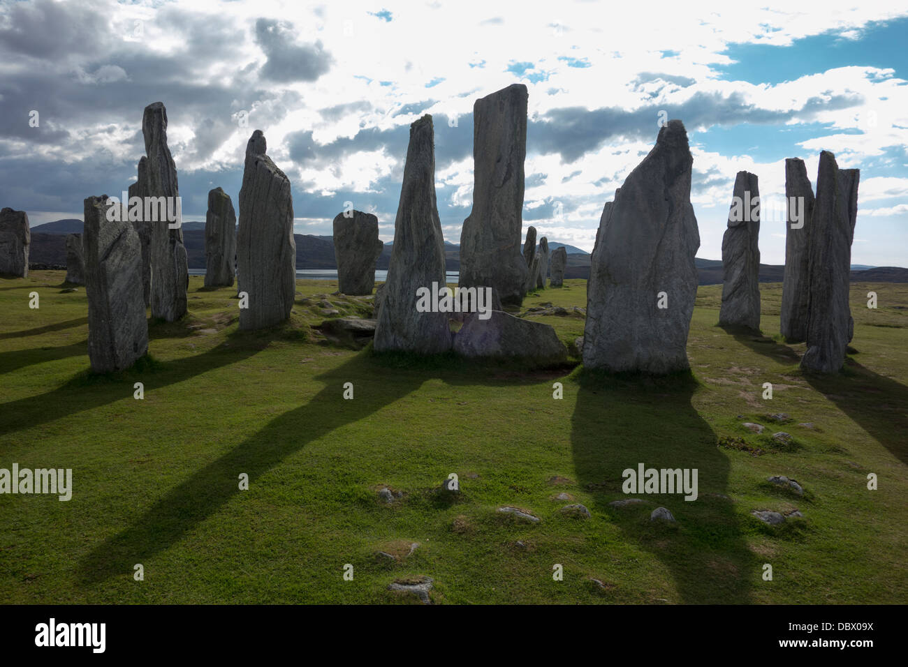 Stone Circle à Calanish Lewis, Scotland Banque D'Images