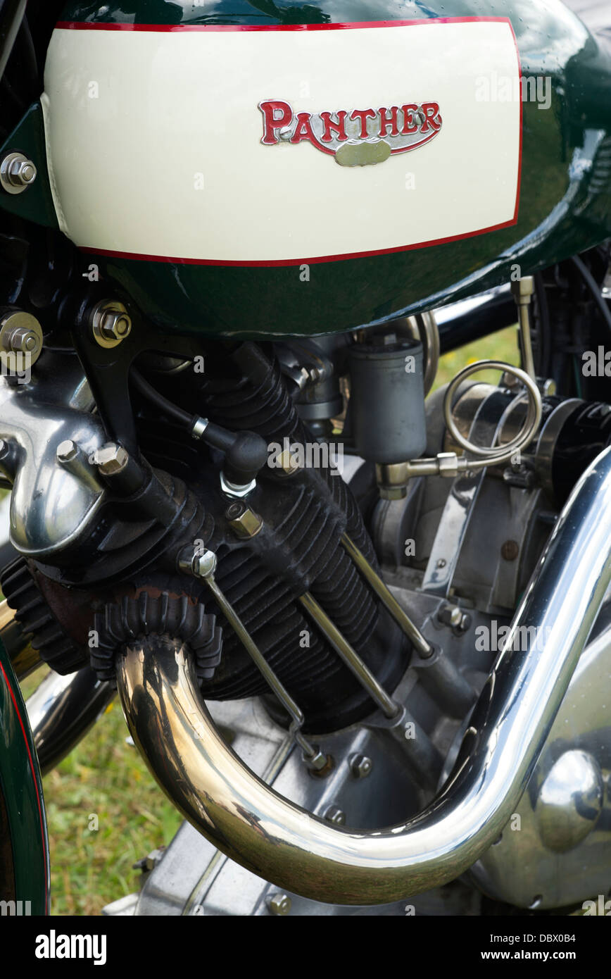 Moto Panther. Moto classique britannique Banque D'Images