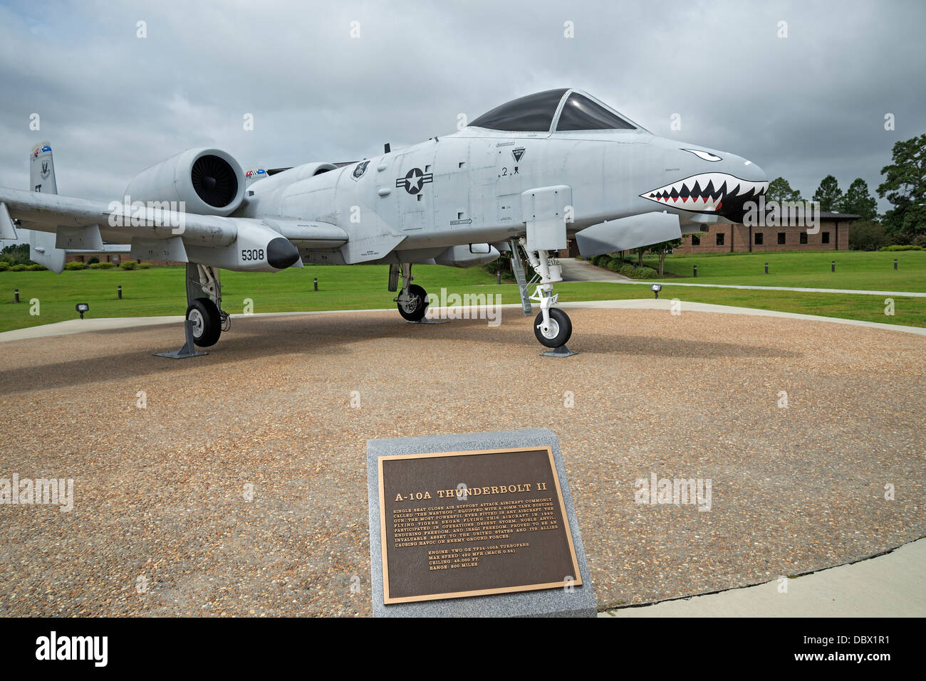 Vintage U.S. Air Force les avions à Moody Air Force Base à Valdosta Georgia. Banque D'Images