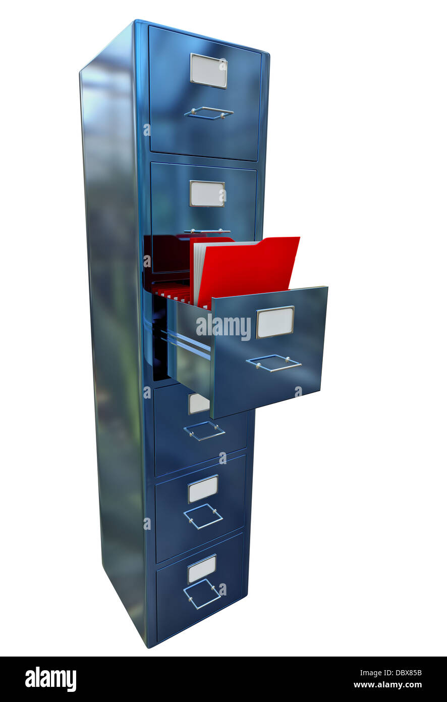 Armoire de classement pour les documents importants Banque D'Images