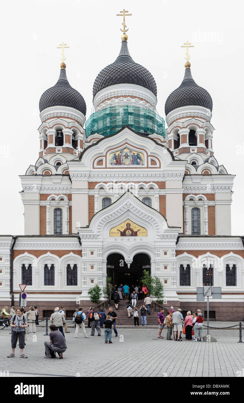 Cathédrale orthodoxe Alexander-Nevski à Tallinn, Estonie, Europe, Unesco-World-Patrimoine Banque D'Images