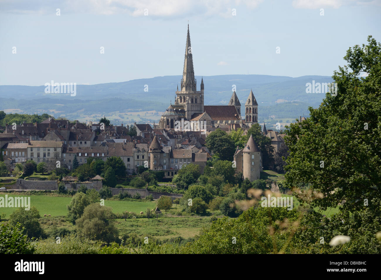 Cathédrale Saint-Lazare à Autun, France Banque D'Images