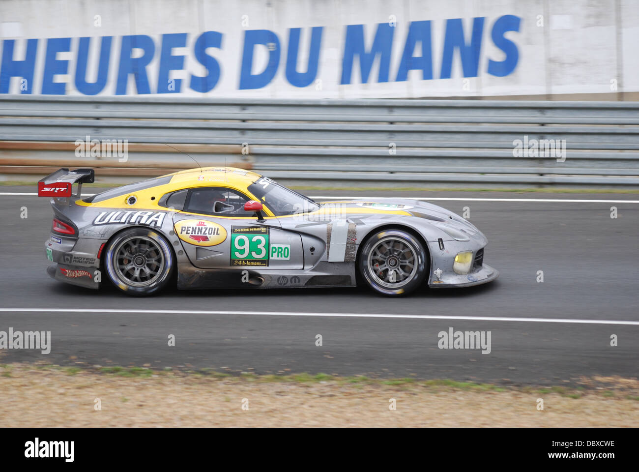 Chrysler Dodge Viper SRT Motorsports # 93 de Wittmer, Bomarito & Kendall au 2013 24 Heures du Mans Banque D'Images