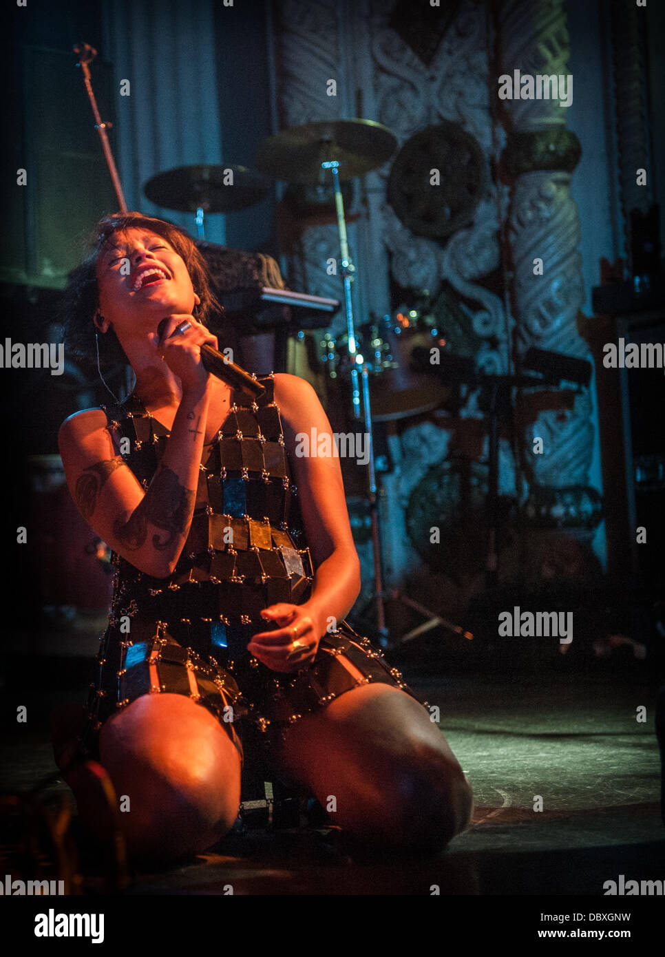 Aino Jawo de Icona Pop live au Metro à Chicago, IL 31 juillet 2013 Banque D'Images