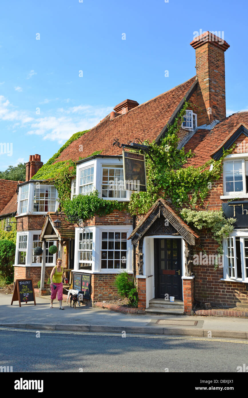 18e siècle 'le Miller of Mansfield' coaching inn, Goring-on-Thames, High Street, Oxfordshire, Angleterre, Royaume-Uni Banque D'Images