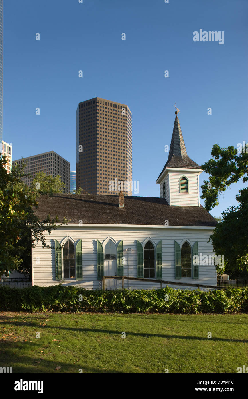 SAINT JOHN CHURCH SAM HOUSTON PARK AU CENTRE-VILLE DE HOUSTON TEXAS USA Banque D'Images