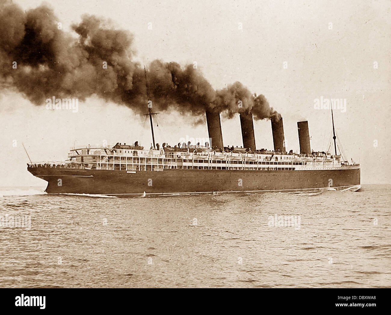 Au début des années 1900, RMS Lusitania Banque D'Images