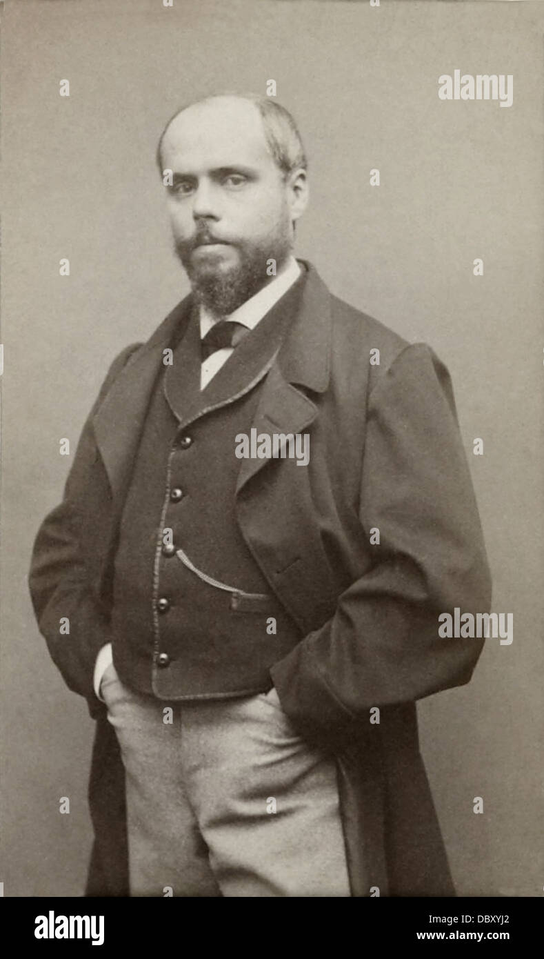 Adolphe Belot, (1829 - 1890), écrivain et dramaturge français. Banque D'Images