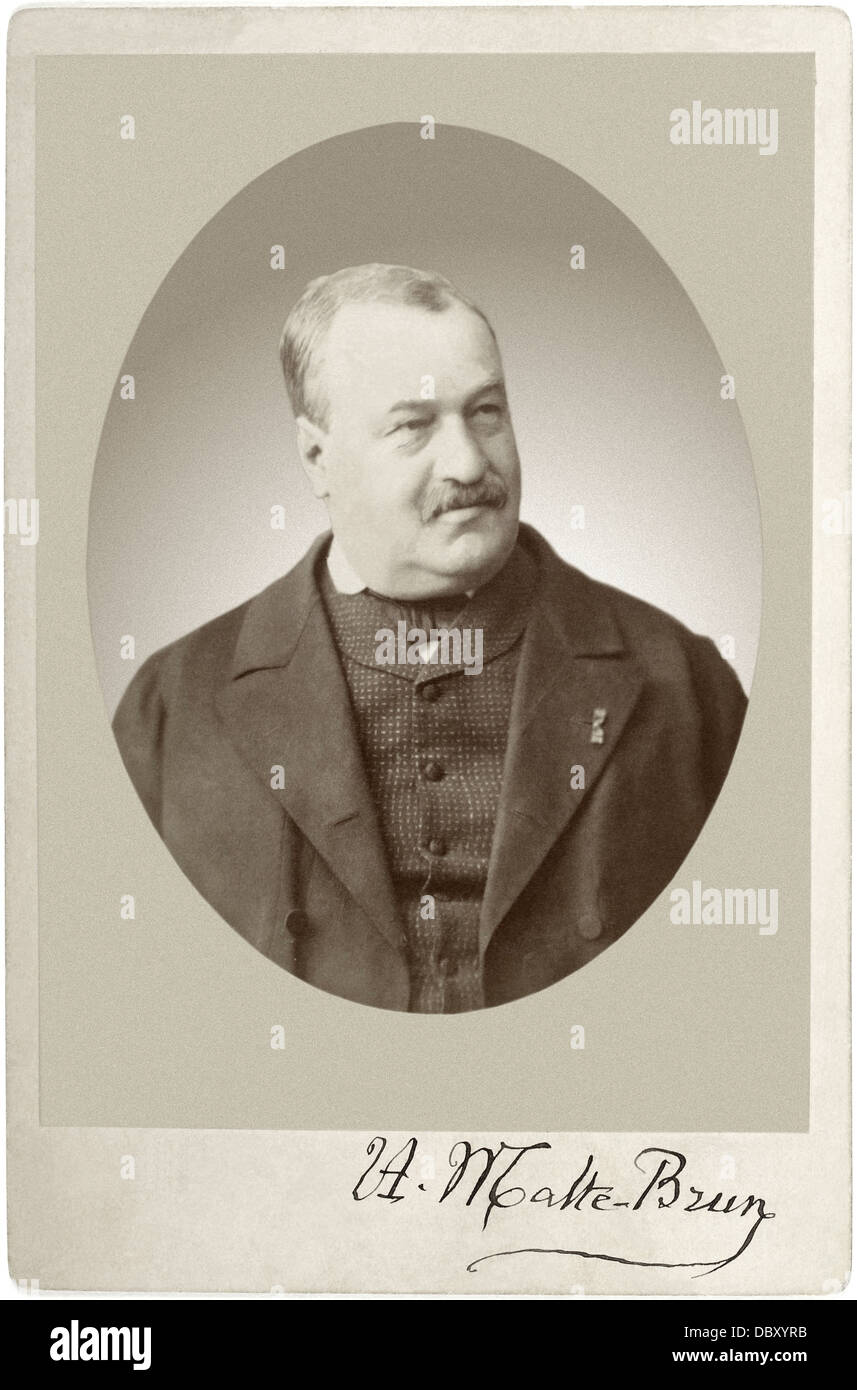 Victor Adolphe Malte-Brun (1816 - 1889), cartographe et géographe français. Banque D'Images