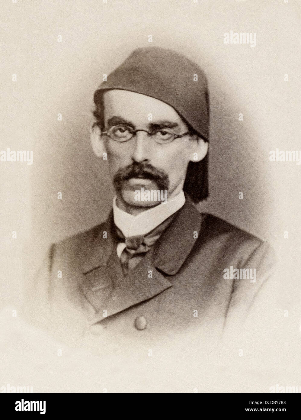 Emin Pasha -(né Eduard Schnitzer)- (1840 - 1892), allemand-médecin égyptien, explorateur et aventurier. Banque D'Images