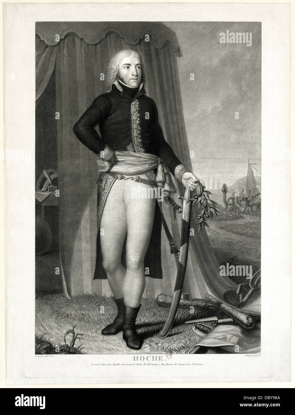 Lazare Hoche (1768 - 1797), général français. Banque D'Images