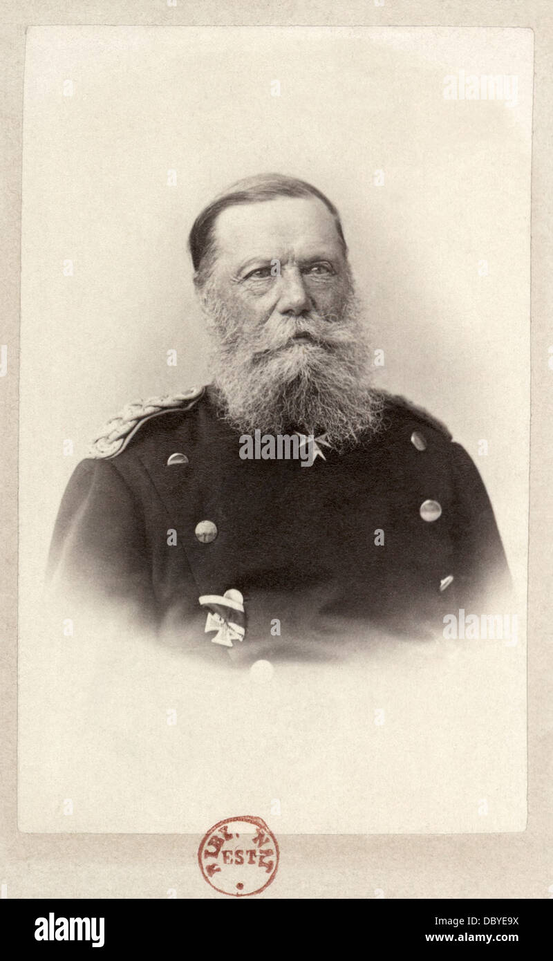 Eduard Vogel von Falckenstein (1797 - 1885), général prussien der Infanterie et MP. Banque D'Images