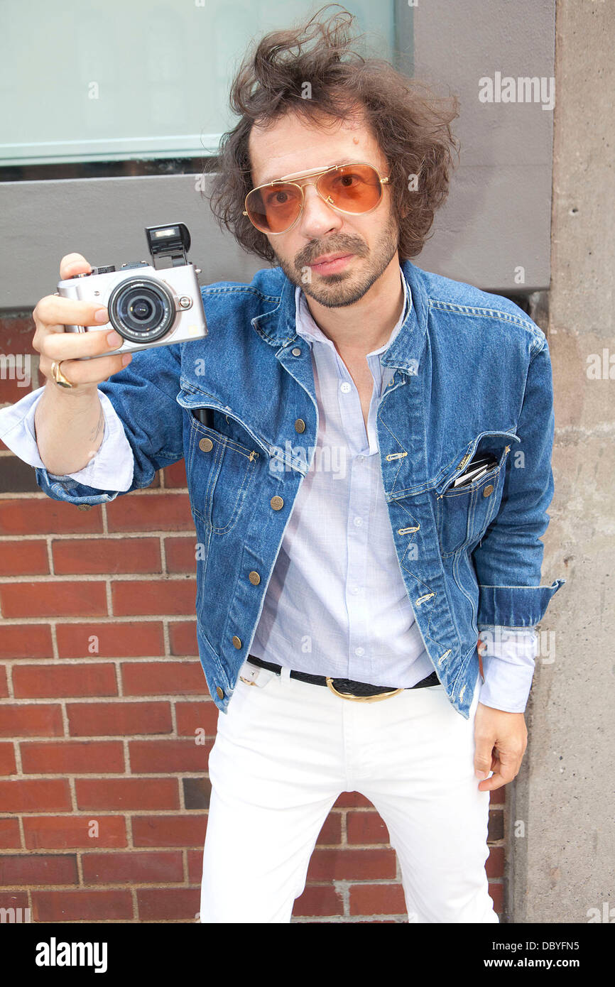 Olivier Zahm, au New York Mercedes-Benz Fashion Week Spring 2012 - Jeremy Scott. La ville de New York, USA - 14.09.11 Banque D'Images