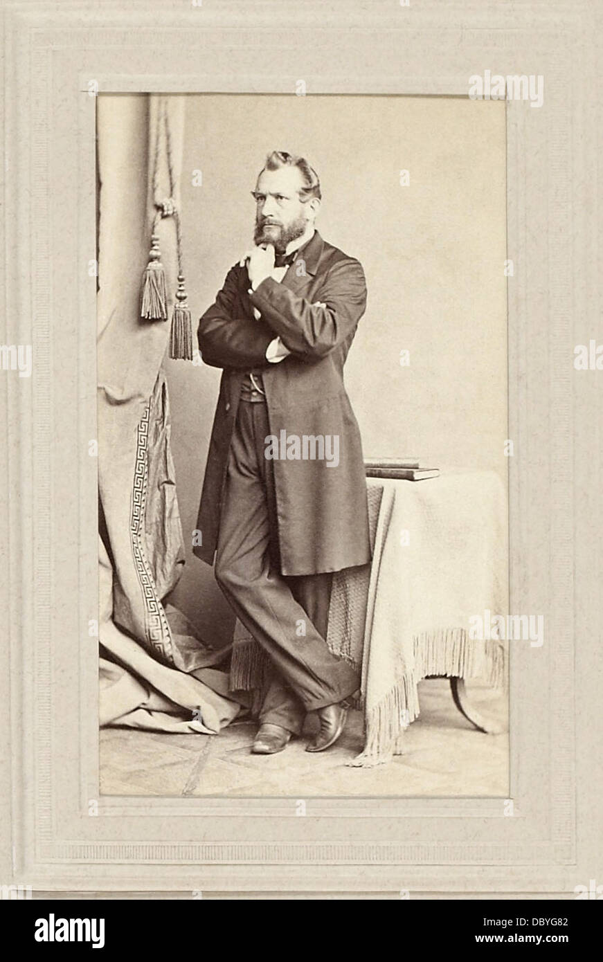Emil Du Bois-Reymond (1818-1896). Médecin et physiologiste allemand, le découvreur de l'influx potentiel d'action, et l'un des fa Banque D'Images