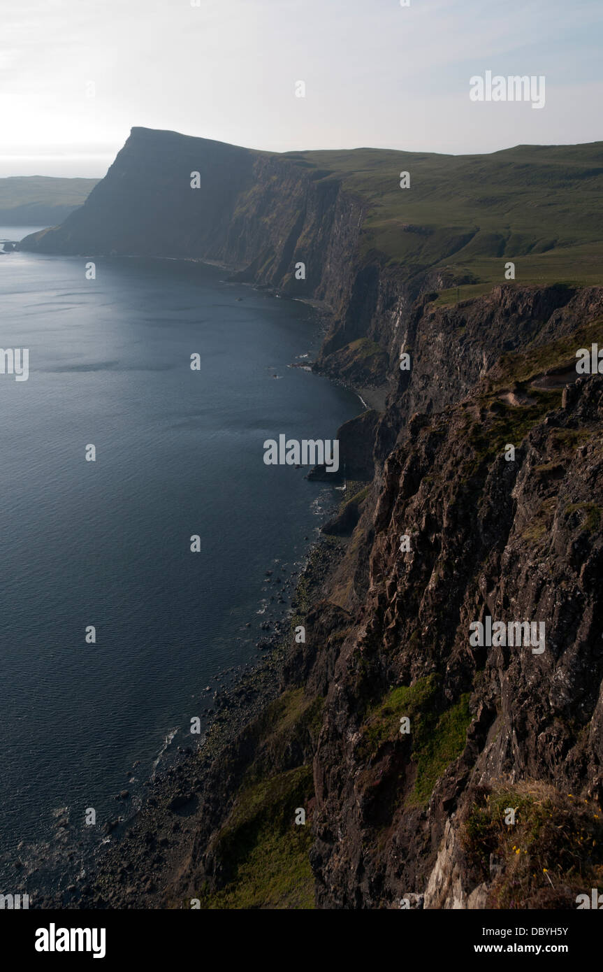 Waterstein Head Ramasaig de Falaise. Duirinish côte, Isle of Skye, Scotland, UK Banque D'Images