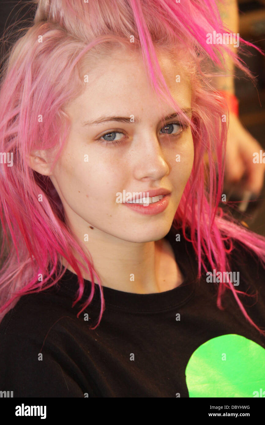 Charlotte Free au New York Mercedes-Benz Fashion Week Spring 2012 - Jeremy Scott. La ville de New York, USA - 14.09.11 Banque D'Images