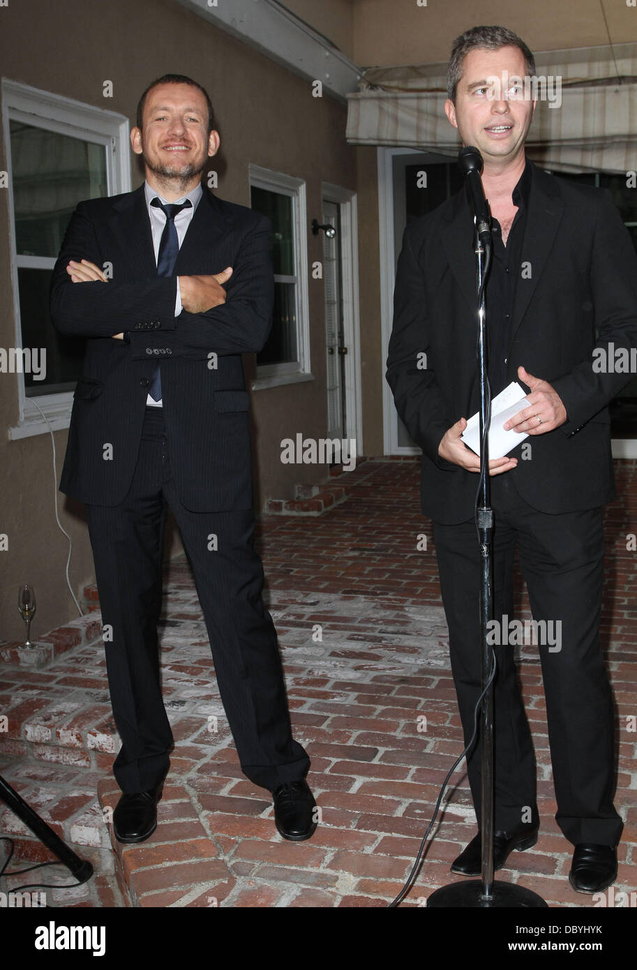 Dany Boon, consul français David Martinon Une soirée avec Dany Boon tenue à l'accueil du Consulat général de Los Angeles, Californie - 14.09.11 Banque D'Images